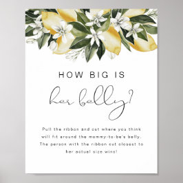 DAHLIA Lemon Hur stor hon är Poster. Poster