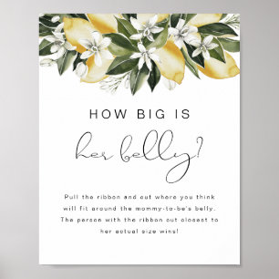 DAHLIA Lemon Hur stor hon är Poster. Poster