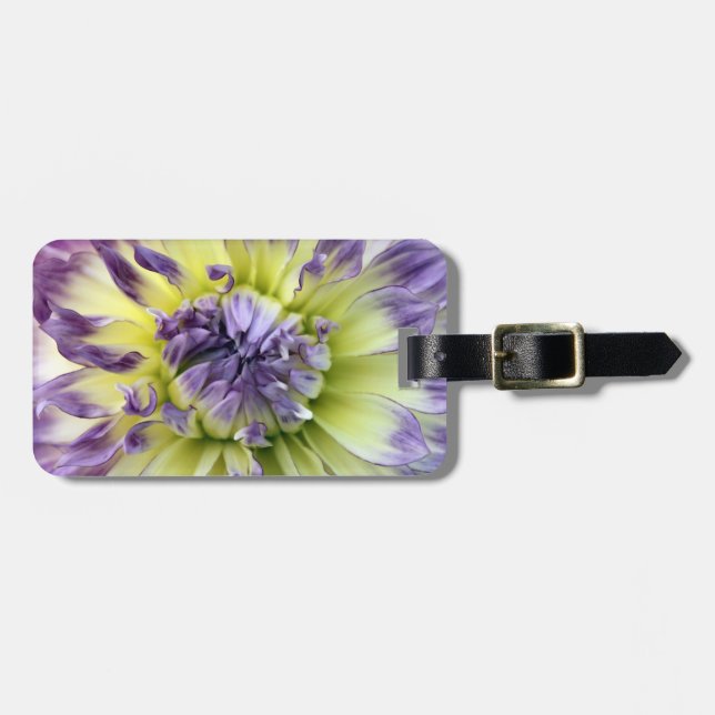 Dahlia Luggage Tag Bagagebricka (Horisontell Framsida)