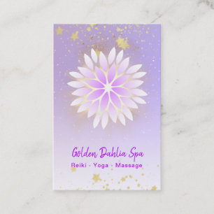 *~* Dahlia Mandala Rosa Lavender Pastel AP2 Visitkort