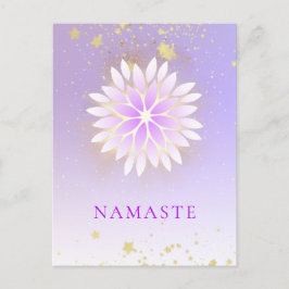 *~* Dahlia Mandala Rosa Pastel Lavender AP2 Vykort