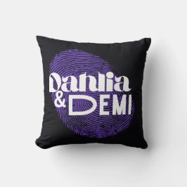 Dahlia och Demin Kudde