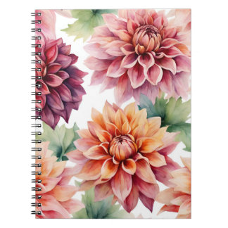 Dahlia Painting Anteckningsbok