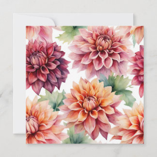 Dahlia Painting Inbjudningar