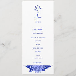 Dahlia Personlig Bröllopsprogram Program