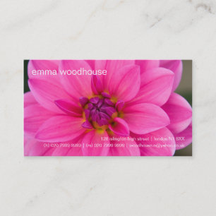 Dahlia •, Personlig visitkort
