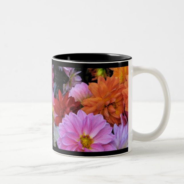 Dahlia Petals Två-Tonad Mugg (Höger)
