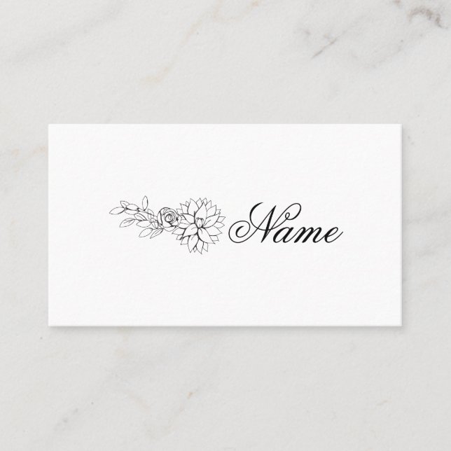 Dahlia-platskort Placeringskort (Framsida)