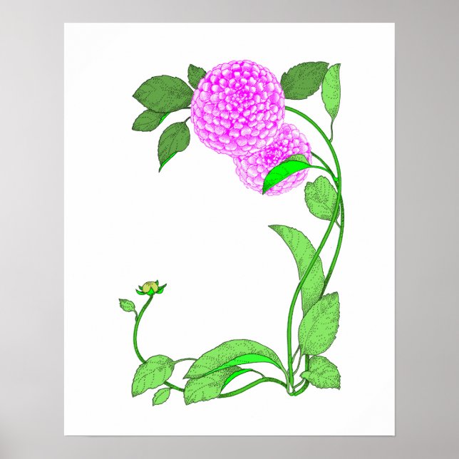 Dahlia Poster (Framsidan)