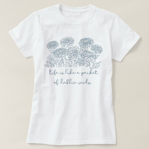 Dahlia Seeds T-Shirt - Gifts for Dahlia Älskare