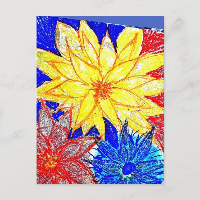 Dahlia  vykort (Framsida)