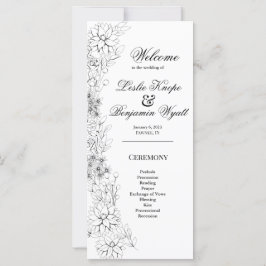 Dahlia WandeBlack and White Program