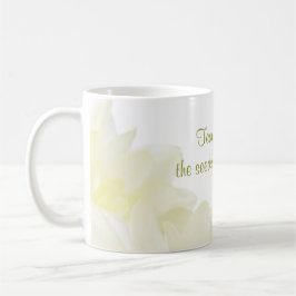 Dahlia White Flower Teacher Kaffemugg