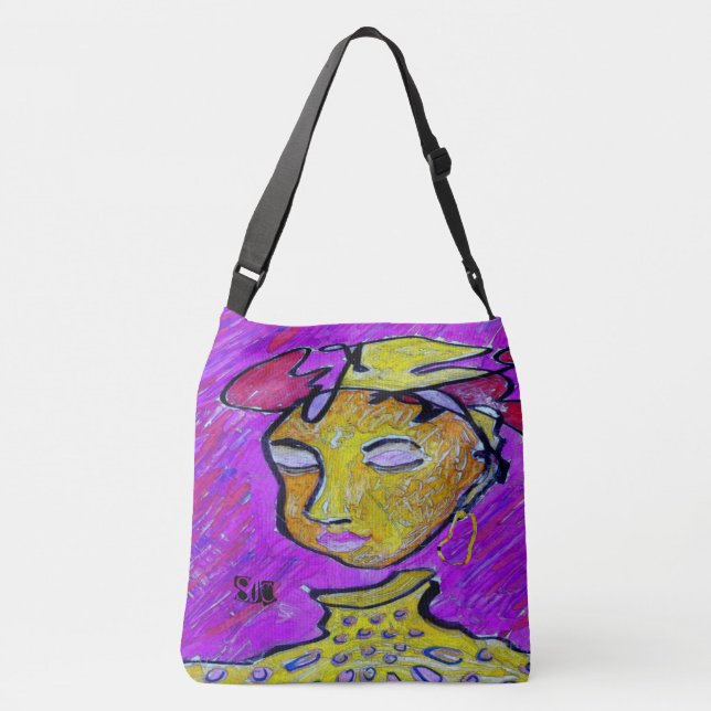 Dahliaansikte hänger lös axelväska (Baksida)