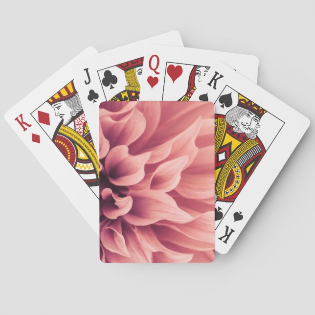 Dahliablommablommar Casinokort (Baksidan)