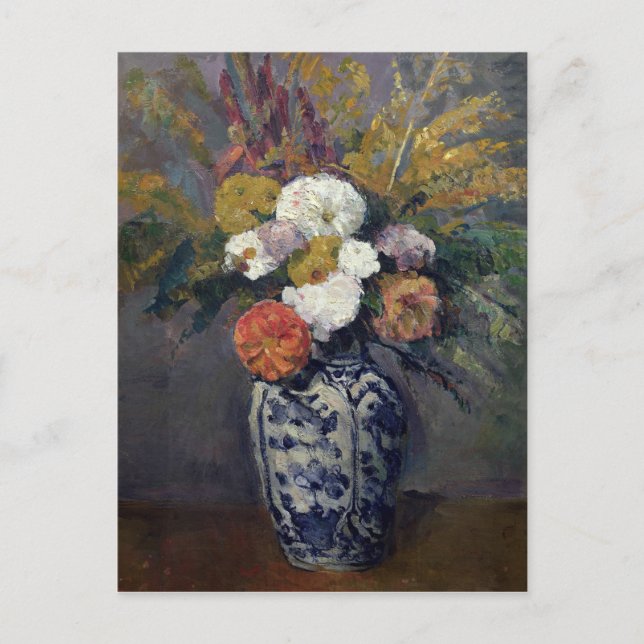 Dahlias, 1873 vykort (Framsida)