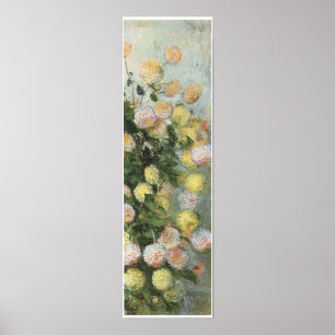 Dahlias 1883, Claude Monet Poster