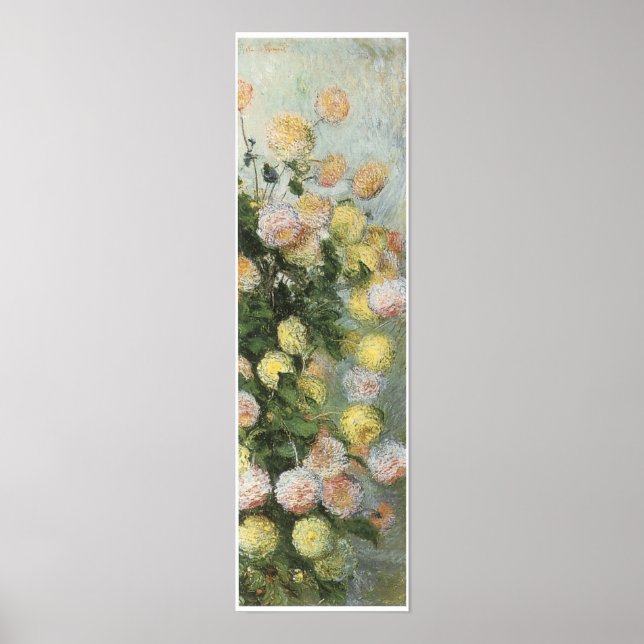 Dahlias, 1883, Claude Monet Poster (Framsidan)