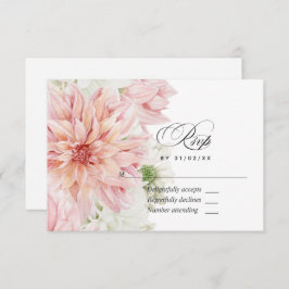 Dahlias Blommigt Bröllop OSA Card