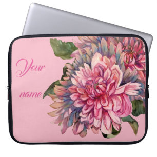dahlias blommor laptop fodral