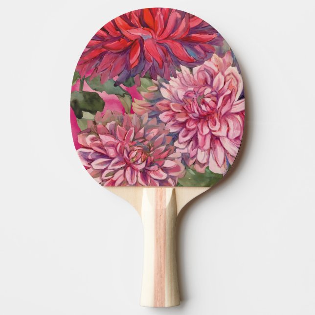 dahlias blommor pingisracket (Framsidan)