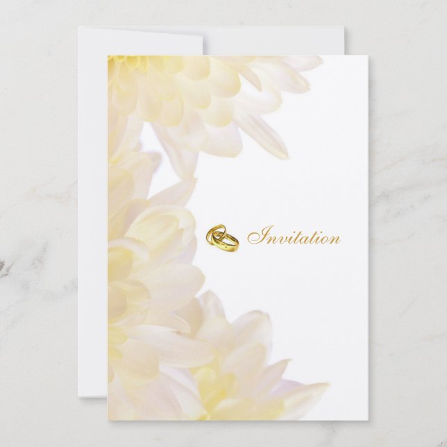 Dahlias bröllopsinbjudan inbjudningar (Framsida)