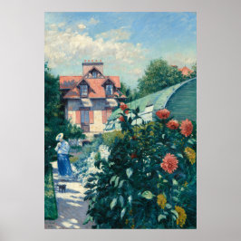 Dahlias - Gustave Caillebotte Fine Art Poster