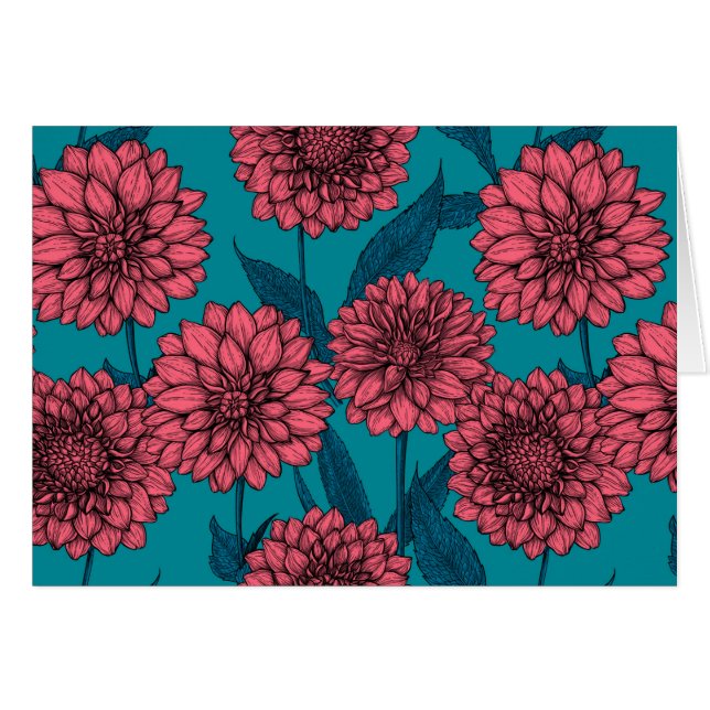 Dahlias Hälsningskort (Framsidan Horizontal)