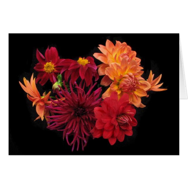 Dahlias Hälsningskort (Framsidan Horizontal)