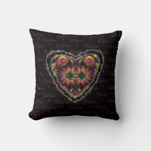 Dahlias Heart Tapestry Kudde
