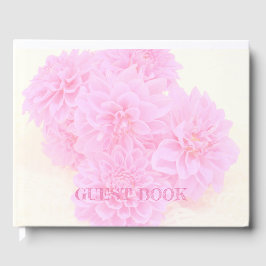 Dahlias i mjuk Rosa Gästböcker