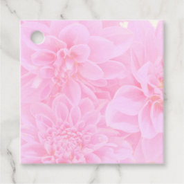 Dahlias i mjuk Rosa Gåvor Etiketter