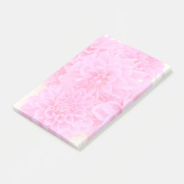 Dahlias i mjuk Rosa Post-it Block