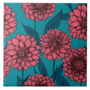 Dahlias Kakelplatta