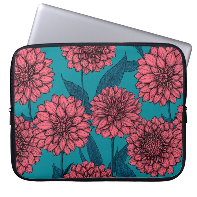Dahlias Laptop Fodral (Framsidan)