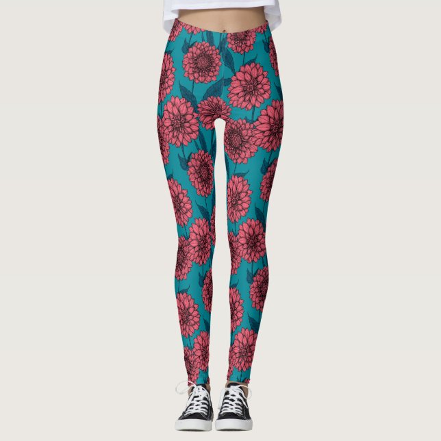 Dahlias Leggings (Framsida)