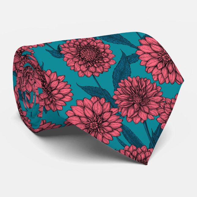 Dahlias Neck Tie Slips (Rullad)