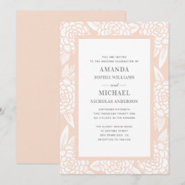 Dahlias. Rosaträdgårdblommor. Rodna blom- bröllop Inbjudningar