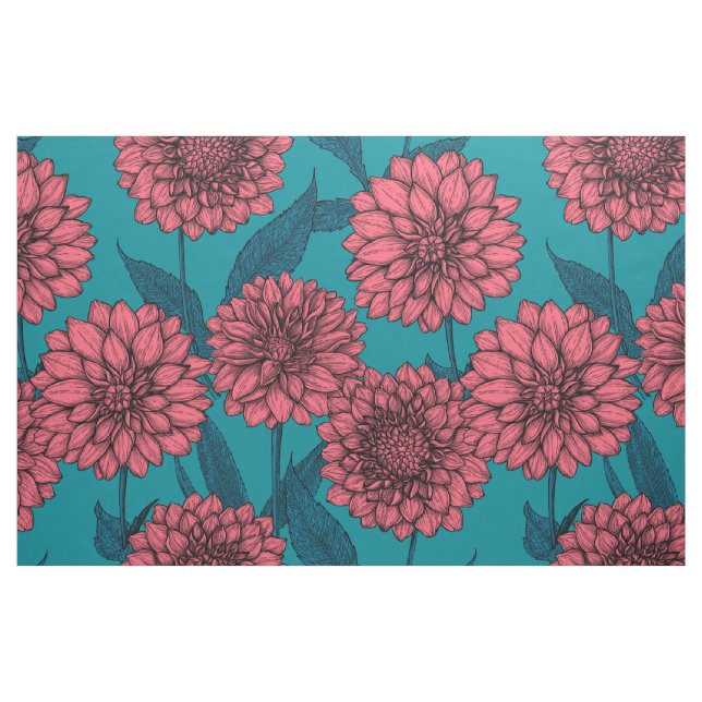 Dahlias Tyg (Fat Quarter)