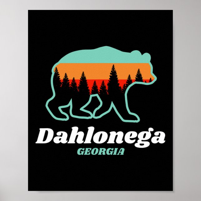 Dahlonega Georgia Bear Mountains Country  Poster (Framsidan)