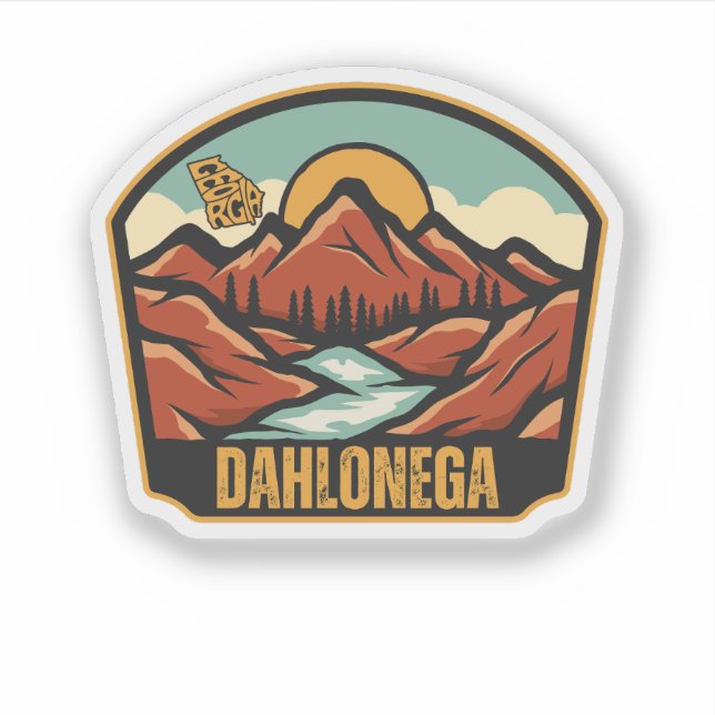 Dahlonega, Georgien Klistermärken (Framsida)