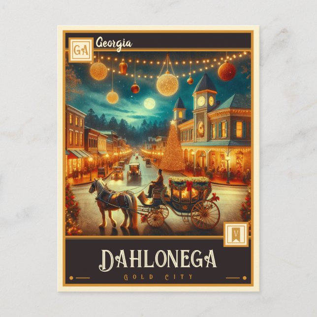 Dahlonega, Georgien | VINTAGE Vykort (Framsida)