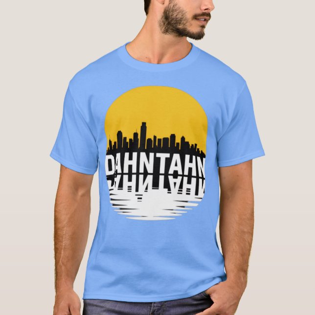 Dahntahn - Skyline T Shirt (Framsida)