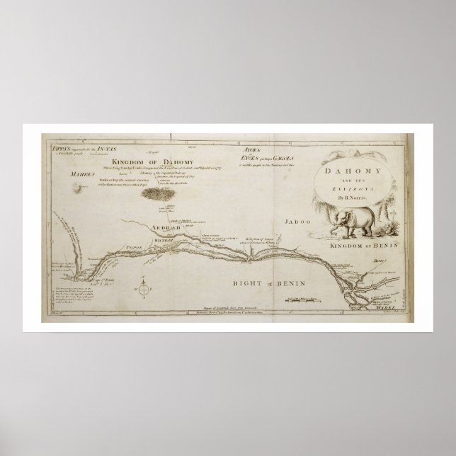Dahomey och dess Environs, från "Dahs historia" Poster (Framsidan)