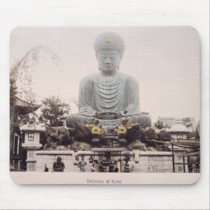 Daibutsu på Kobe, c.1880 (räcka färgad Musmatta