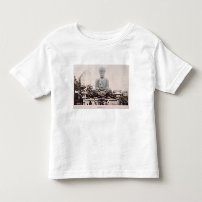 Daibutsu på Kobe, c.1880 (räcka färgad T-shirt (Framsida)