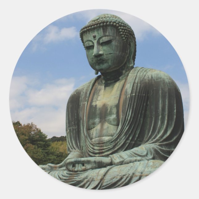 Daibutsu Runt Klistermärke (Framsida)