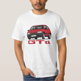 Daihatsu Charade GTti Turbo, röd med bricka - diy T-shirt