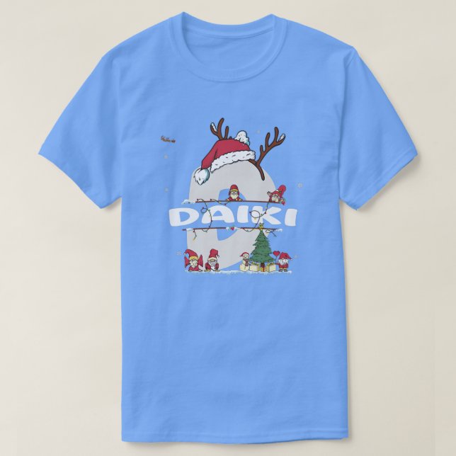 Daiki jul i Daiki Namn för roligt Julafton T Shirt (Design framsida)