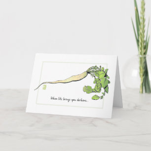 Daikon-uppmuntringskort Kort
